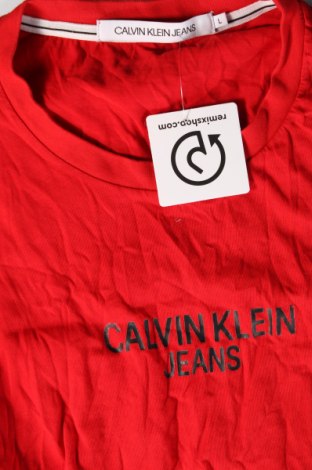 Herren T-Shirt Calvin Klein Jeans, Größe L, Farbe Rot, Preis 22,48 €