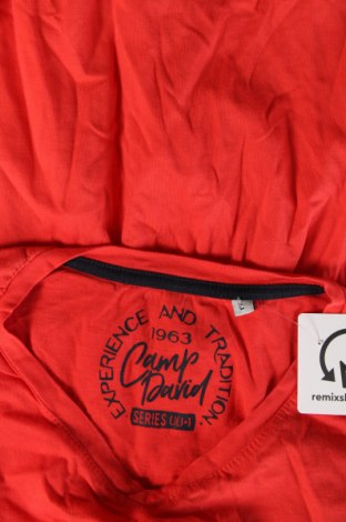 Мъжка тениска Camp David, Размер L, Цвят Червен, Цена 23,75 лв.