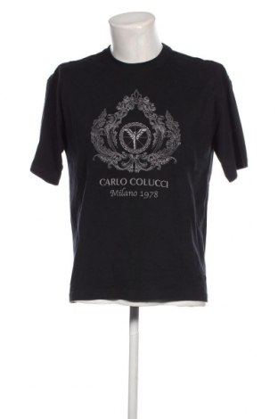 Tricou de bărbați Carlo Colucci, Mărime XS, Culoare Albastru, Preț 101,32 Lei