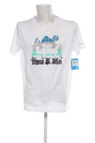 Ανδρικό t-shirt Columbia, Μέγεθος XL, Χρώμα Λευκό, Τιμή 28,87 €