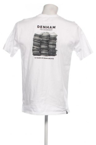 Męski T-shirt Denham, Rozmiar M, Kolor Biały, Cena 134,34 zł