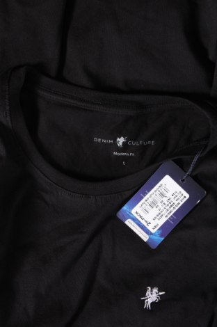 Herren T-Shirt Denim Culture, Größe L, Farbe Schwarz, Preis 15,98 €