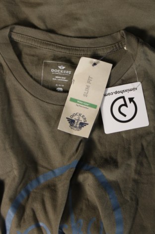 Męski T-shirt Dockers, Rozmiar M, Kolor Zielony, Cena 141,81 zł