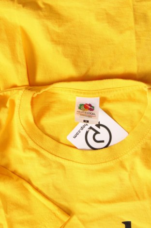 Męski T-shirt Fruit Of The Loom, Rozmiar S, Kolor Żółty, Cena 17,93 zł