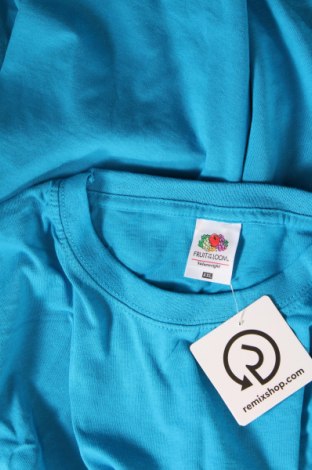 Ανδρικό t-shirt Fruit Of The Loom, Μέγεθος XXL, Χρώμα Μπλέ, Τιμή 6,65 €