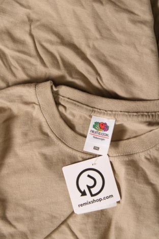 Ανδρικό t-shirt Fruit Of The Loom, Μέγεθος XXL, Χρώμα  Μπέζ, Τιμή 6,65 €