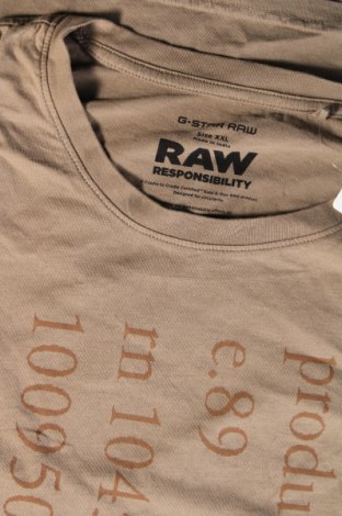 Мъжка тениска G-Star Raw, Размер XXL, Цвят Кафяв, Цена 27,00 лв.