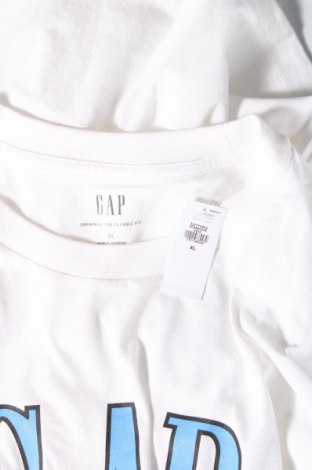 Мъжка тениска Gap, Размер XL, Цвят Бял, Цена 28,00 лв.