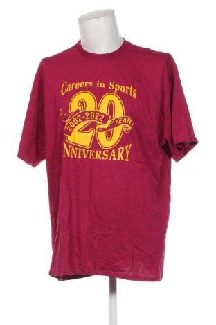 Ανδρικό t-shirt Gildan, Μέγεθος XXL, Χρώμα Ρόζ , Τιμή 7,24 €