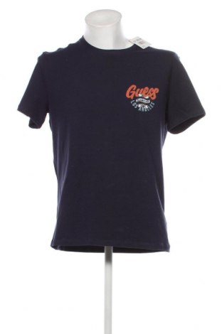 Męski T-shirt Guess, Rozmiar XL, Kolor Niebieski, Cena 205,24 zł