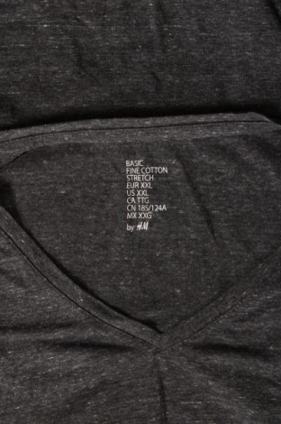Pánské tričko  H&M, Velikost XXL, Barva Šedá, Cena  207,00 Kč