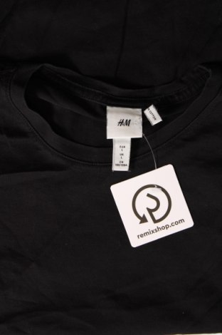 Мъжка тениска H&M, Размер L, Цвят Черен, Цена 11,70 лв.