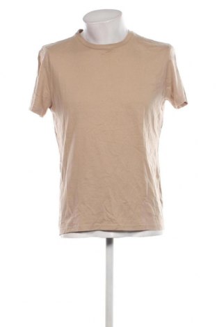 Męski T-shirt H&M, Rozmiar M, Kolor Beżowy, Cena 41,58 zł