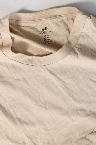 Ανδρικό t-shirt H&M, Μέγεθος XL, Χρώμα Εκρού, Τιμή 6,83 €