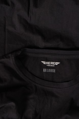 Мъжка тениска HERO by John Medoox, Размер XXL, Цвят Черен, Цена 13,30 лв.