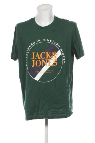 Ανδρικό t-shirt Jack & Jones, Μέγεθος XXL, Χρώμα Πράσινο, Τιμή 16,24 €