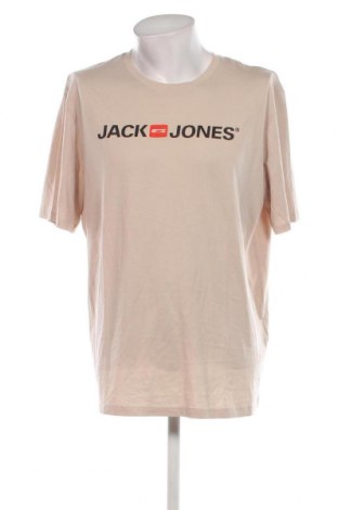 Herren T-Shirt Jack & Jones, Größe XXL, Farbe Beige, Preis 15,16 €