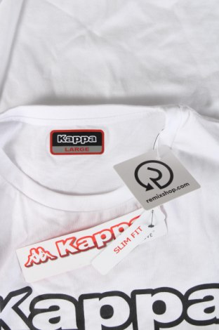 Мъжка тениска Kappa, Размер L, Цвят Бял, Цена 31,00 лв.