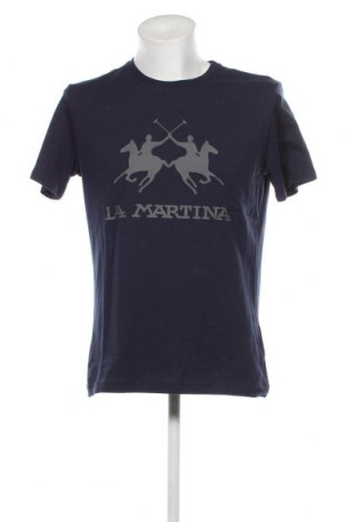 Мъжка тениска La Martina, Размер L, Цвят Син, Цена 72,00 лв.