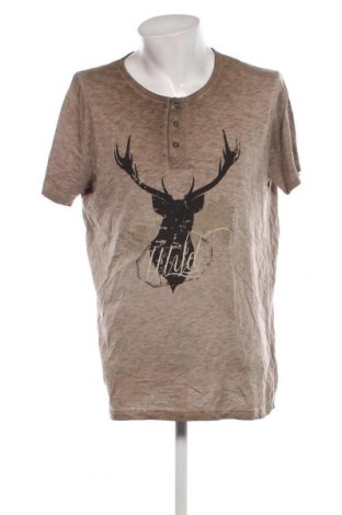 Herren T-Shirt Livergy, Größe XL, Farbe Beige, Preis 8,60 €