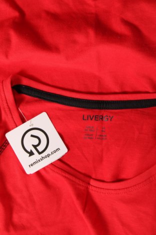 Herren T-Shirt Livergy, Größe XXL, Farbe Rot, Preis € 3,99