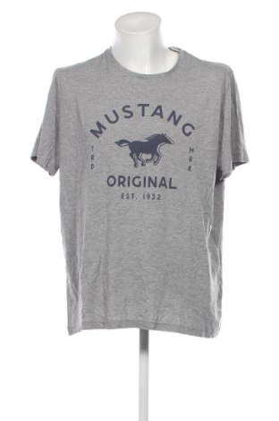 Męski T-shirt Mustang, Rozmiar 3XL, Kolor Szary, Cena 82,63 zł