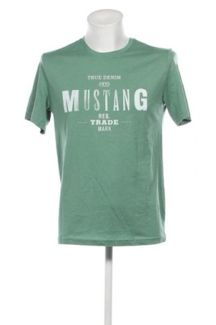 Мъжка тениска Mustang, Размер M, Цвят Зелен, Цена 18,60 лв.