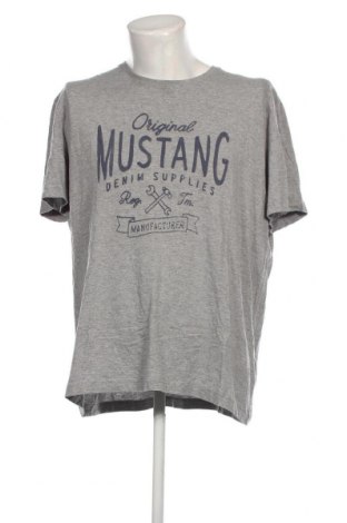 Ανδρικό t-shirt Mustang, Μέγεθος 3XL, Χρώμα Γκρί, Τιμή 9,59 €