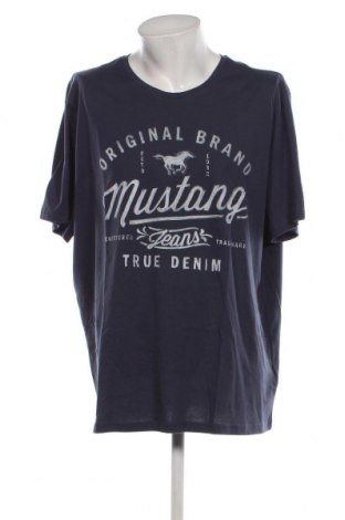 Męski T-shirt Mustang, Rozmiar 3XL, Kolor Niebieski, Cena 82,63 zł