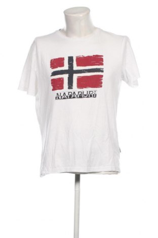 Herren T-Shirt Napapijri, Größe XL, Farbe Weiß, Preis € 37,11