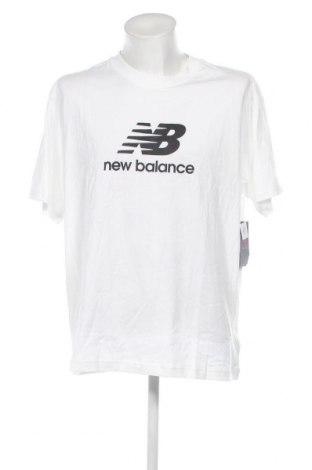 Мъжка тениска New Balance, Размер XL, Цвят Бял, Цена 53,20 лв.