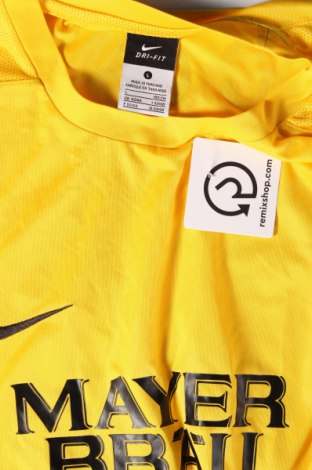 Мъжка тениска Nike, Размер L, Цвят Жълт, Цена 25,65 лв.