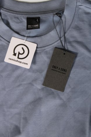Ανδρικό t-shirt Only & Sons, Μέγεθος L, Χρώμα Μπλέ, Τιμή 10,82 €