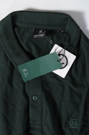 Tricou de bărbați Only & Sons, Mărime L, Culoare Verde, Preț 69,08 Lei