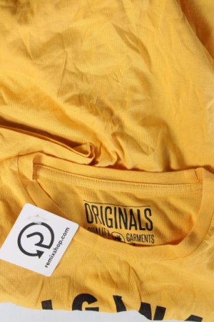 Мъжка тениска Originals By Jack & Jones, Размер M, Цвят Жълт, Цена 10,00 лв.