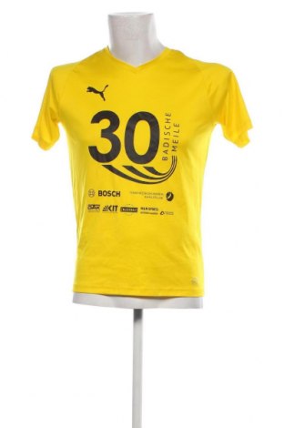 Męski T-shirt PUMA, Rozmiar S, Kolor Żółty, Cena 77,72 zł