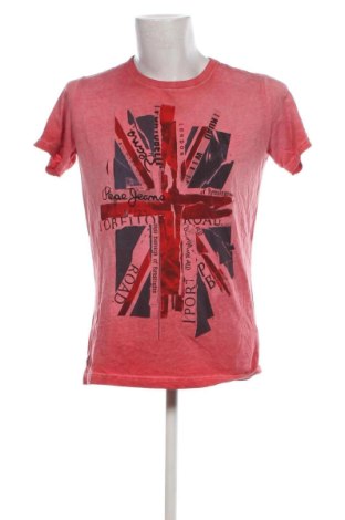 Herren T-Shirt Pepe Jeans, Größe M, Farbe Rot, Preis 17,40 €