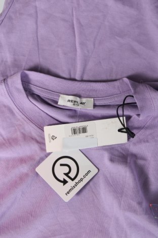 Ανδρικό t-shirt Replay, Μέγεθος XS, Χρώμα Βιολετί, Τιμή 37,11 €