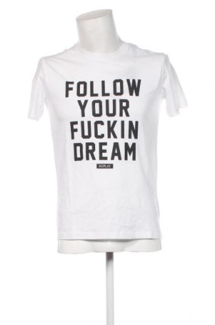 Ανδρικό t-shirt Replay, Μέγεθος M, Χρώμα Λευκό, Τιμή 33,40 €