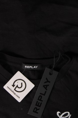 Męski T-shirt Replay, Rozmiar XL, Kolor Czarny, Cena 191,91 zł