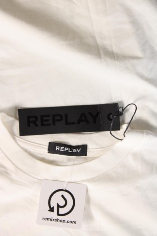 Tricou de bărbați Replay, Mărime XL, Culoare Alb, Preț 236,84 Lei