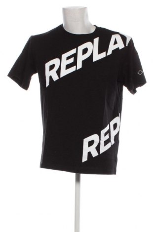 Męski T-shirt Replay, Rozmiar L, Kolor Czarny, Cena 191,91 zł