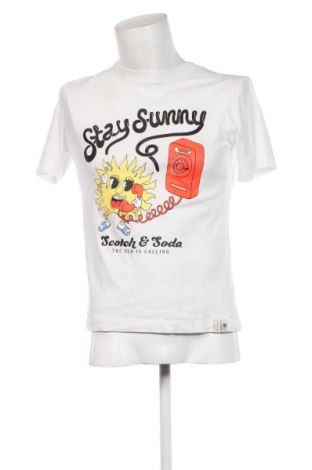 Męski T-shirt Scotch & Soda, Rozmiar S, Kolor Biały, Cena 48,99 zł