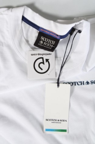 Tricou de bărbați Scotch & Soda, Mărime L, Culoare Alb, Preț 236,84 Lei