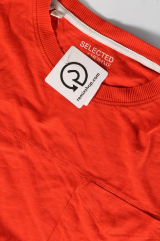 Herren T-Shirt Selected Homme, Größe L, Farbe Orange, Preis 8,77 €