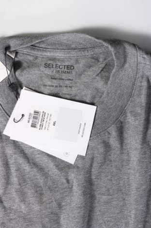 Herren T-Shirt Selected Homme, Größe XXL, Farbe Grau, Preis 15,18 €