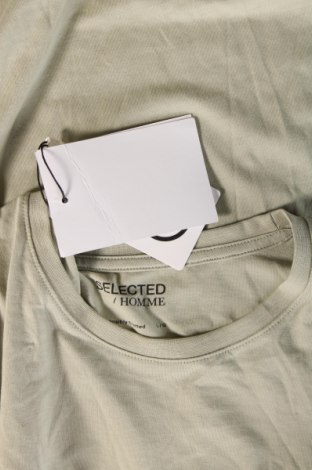 Ανδρικό t-shirt Selected Homme, Μέγεθος L, Χρώμα Πράσινο, Τιμή 15,98 €