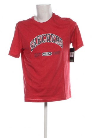 Ανδρικό t-shirt Skechers, Μέγεθος M, Χρώμα Κόκκινο, Τιμή 8,79 €