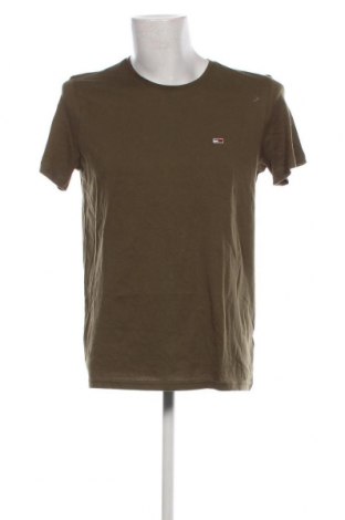 Herren T-Shirt Tommy Jeans, Größe L, Farbe Grün, Preis 39,69 €