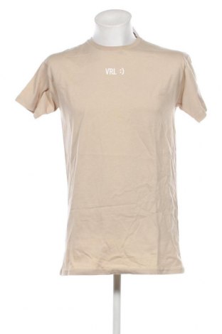 Herren T-Shirt Viral Vibes, Größe S, Farbe Beige, Preis € 7,19